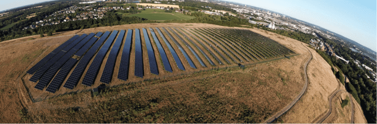 News 18 Aerial view of solar farm
