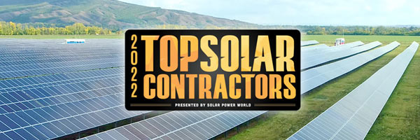 2022 top solar contractors presented by solar power world