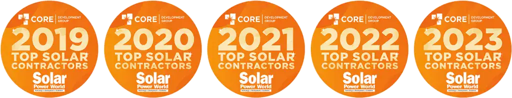 Company 1 Core development group years badges all tf